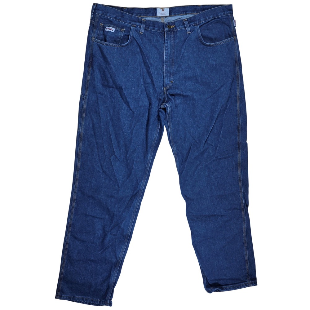 Tyndale FRMC Flame Resistant Denim Work Pants Men's 44x33 Blue Made in USA